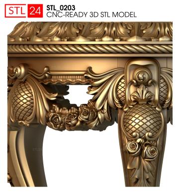 Столы (STL_0203) 3D модель для ЧПУ станка